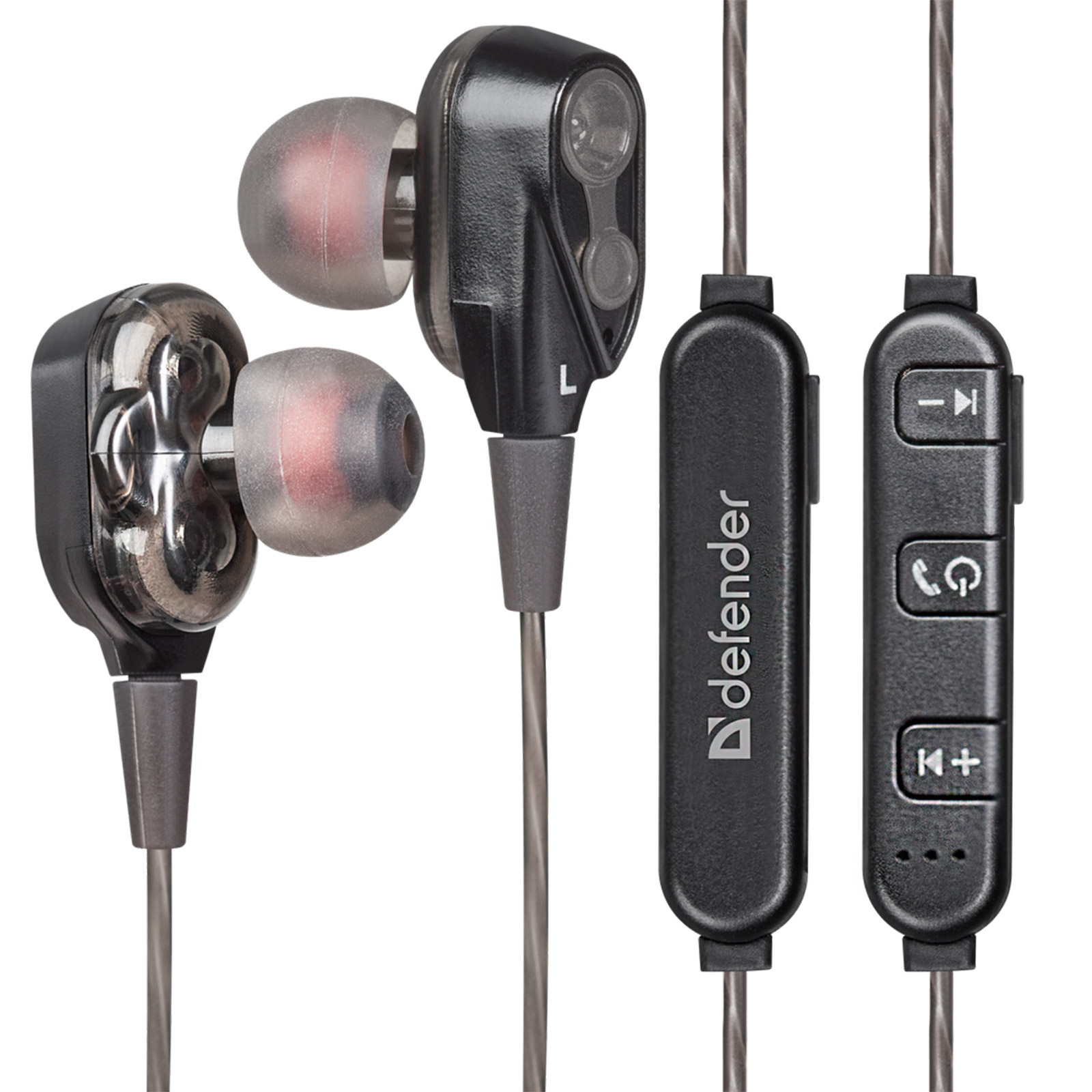 Гарнитура (наушники с микрофоном) беспроводная, DEFENDER FreeMotion B640, 2 динамика, Bluetooth, цвет черный | Последняя цена