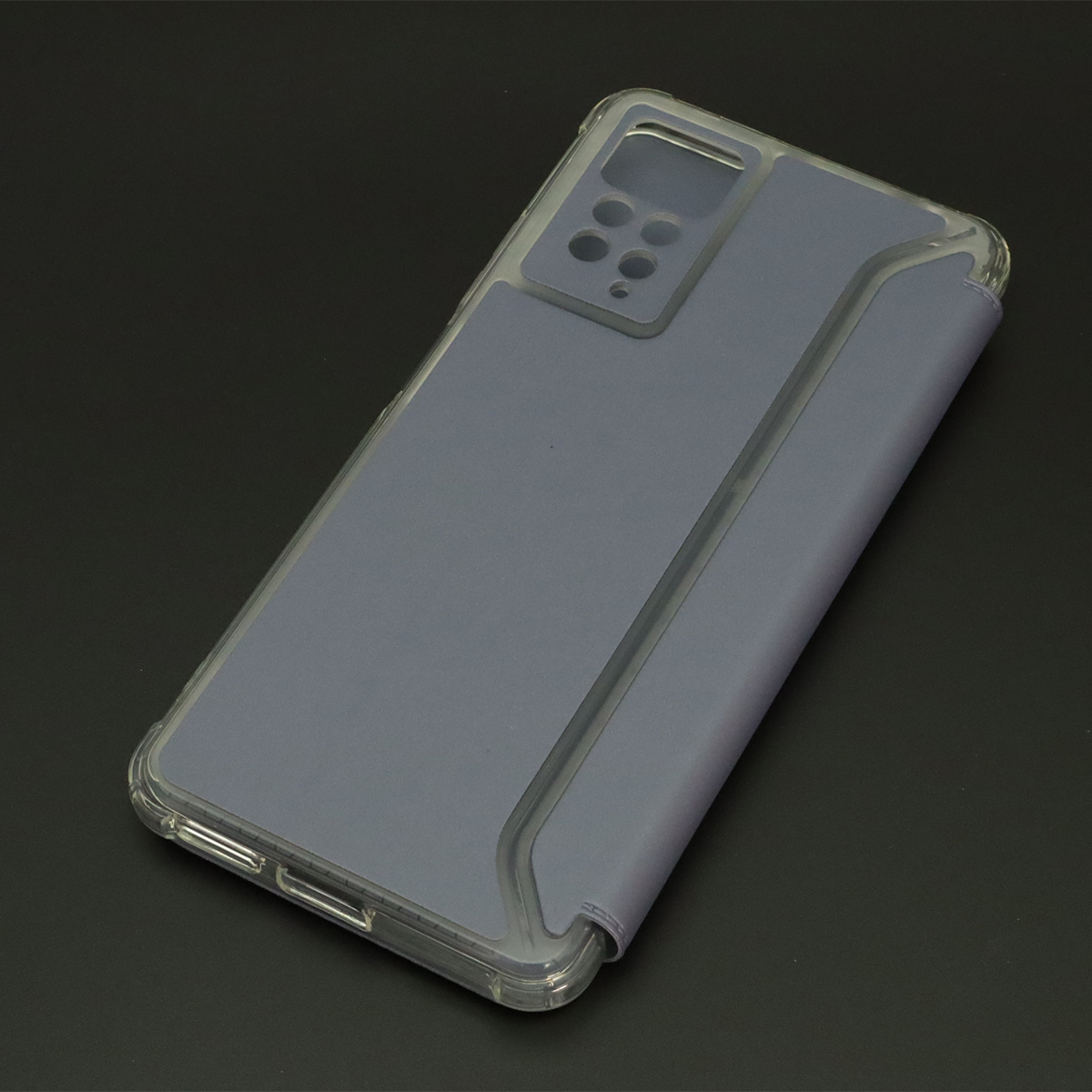 Чехол книжка для XIAOMI Redmi Note 11 Pro, Redmi Note 11 Pro 5G, экокожа, визитница, цвет темно серебристый