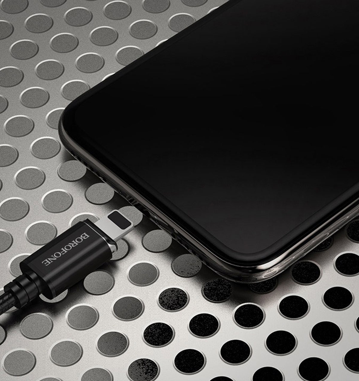 Магнитный кабель BOROFONE BU1 MagJet, 3A, коннектор APPLE Lightning 8-pin, длина кабеля 1.2 метра, цвет черный | все по 150