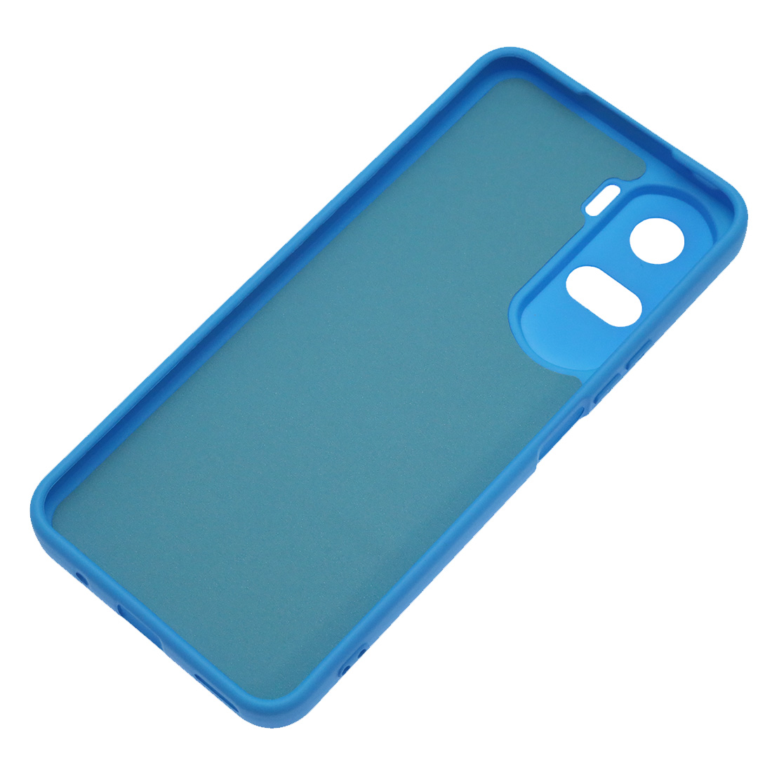 Чехол накладка NANO для HUAWEI Honor 90 Lite, силикон, бархат, цвет голубой