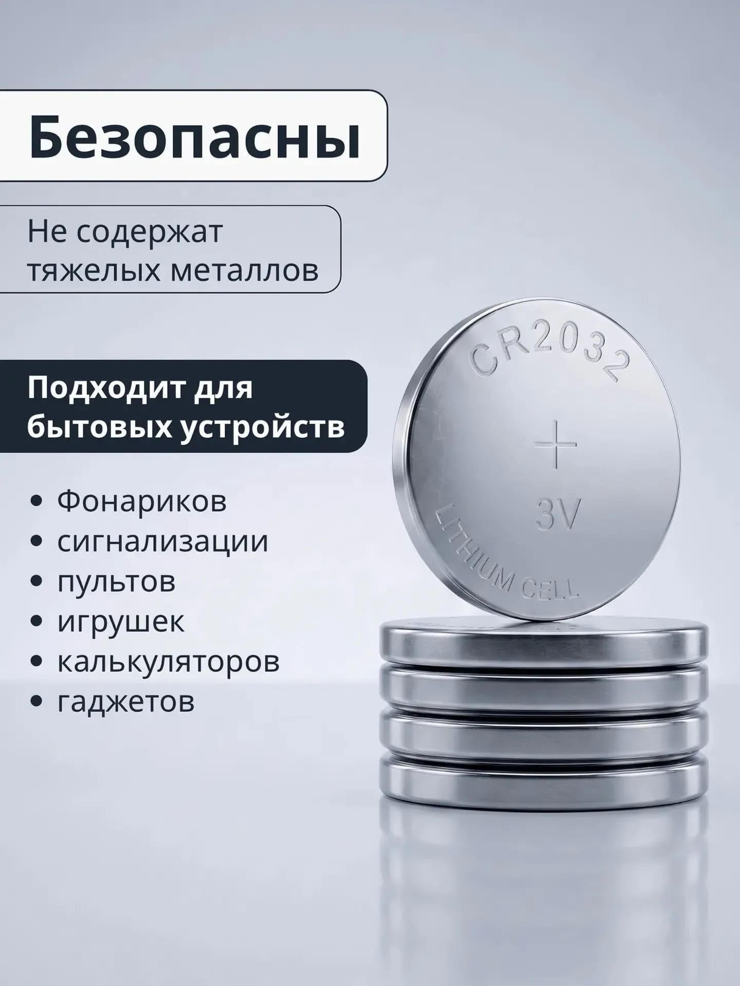 Батарейка J-PAN CR2032 BL5 Lithium 3V