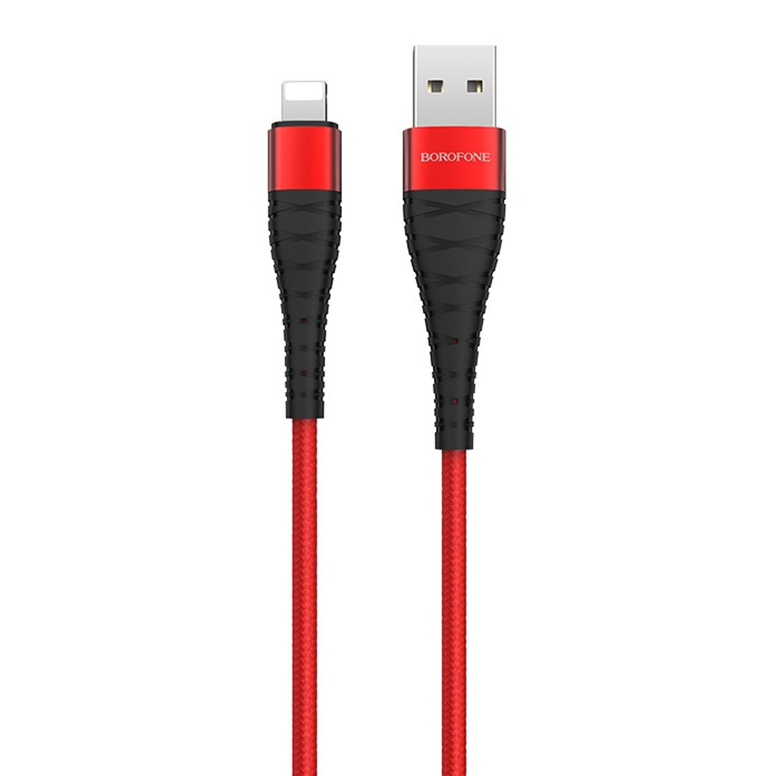 Кабель BOROFONE BX32 Munificent Lightning 8 pin, 2.4A, длина 1 метр, цвет красный