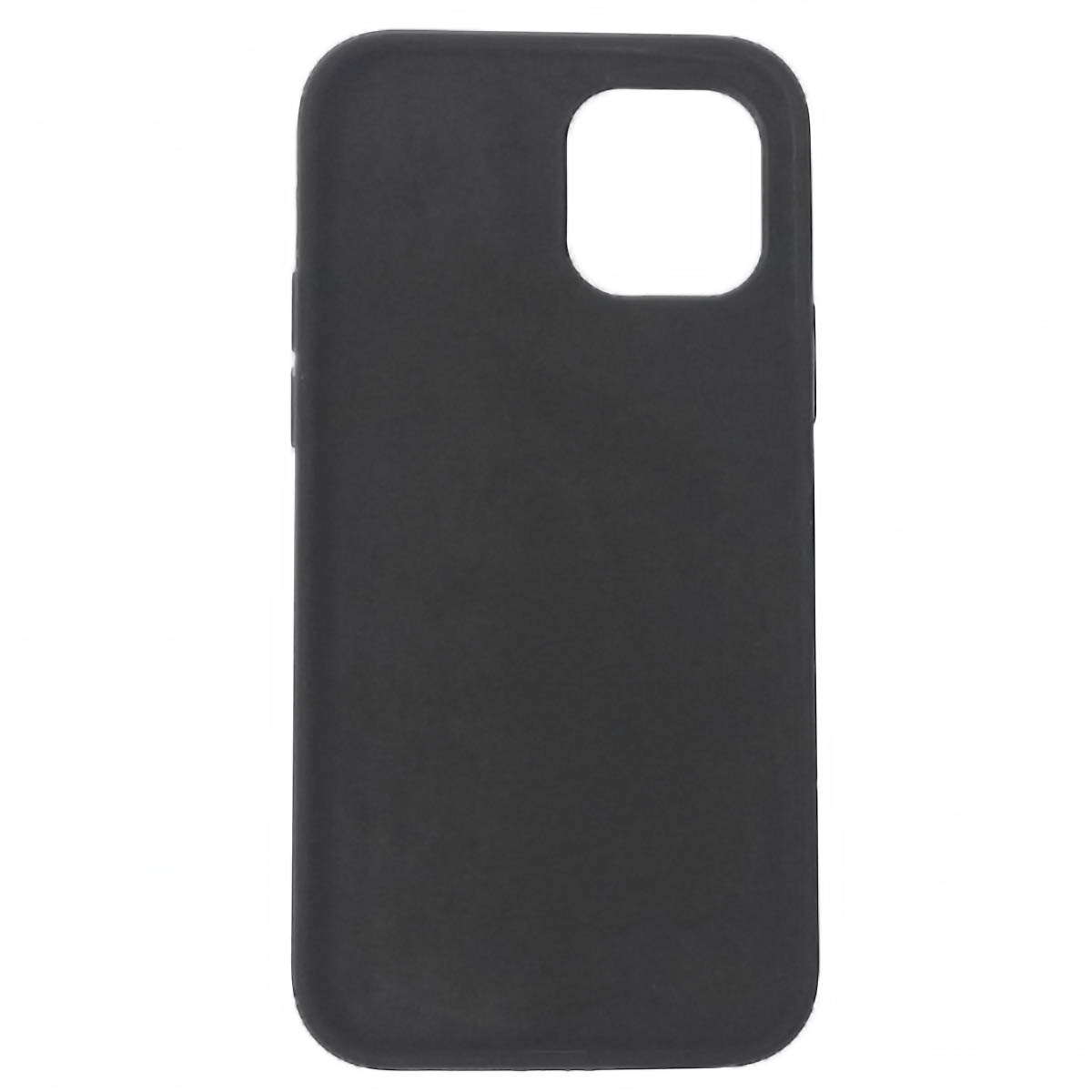 Чехол накладка Silicon Case для APPLE iPhone 12, iPhone 12 Pro, силикон, бархат, цвет черный