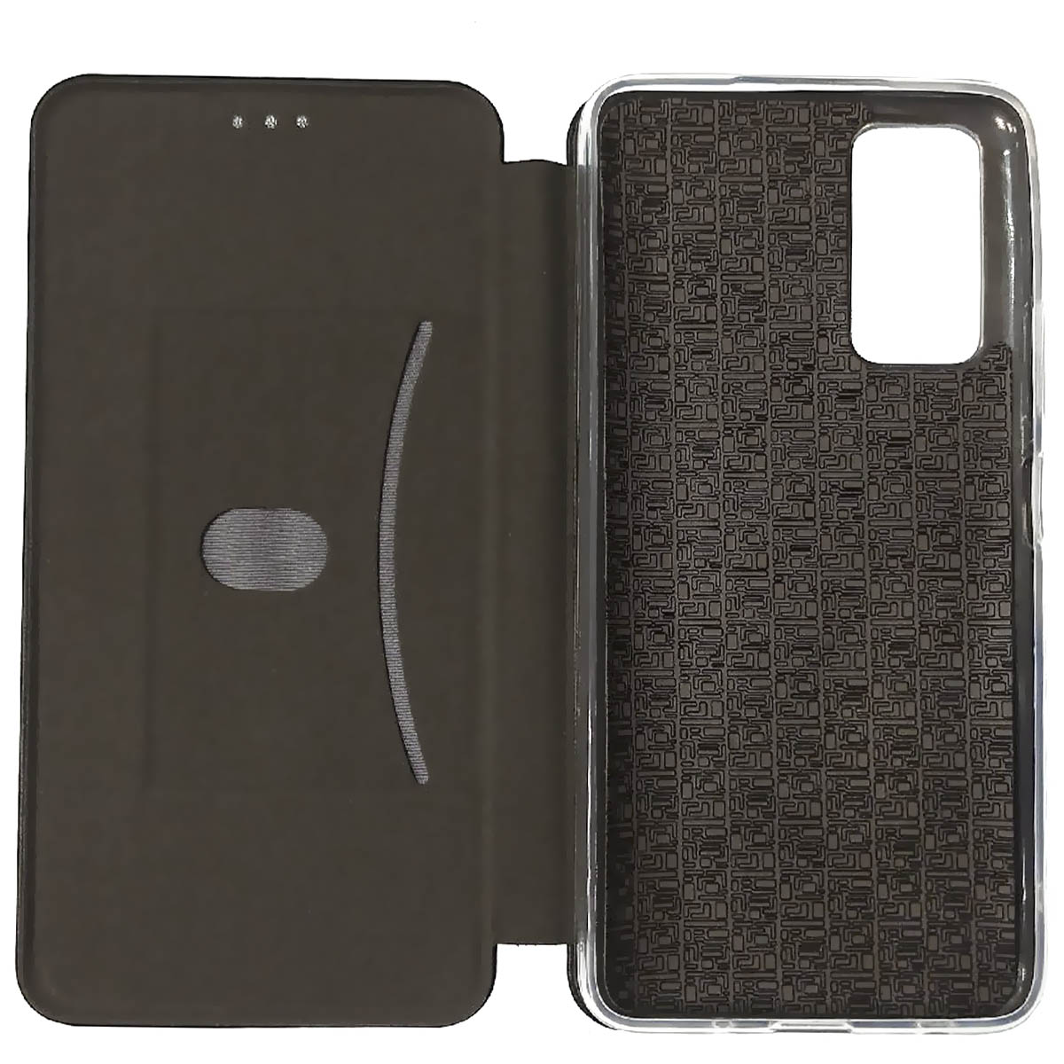 Чехол книжка STYLISH для TECNO Pova 2, экокожа, визитница, цвет черный