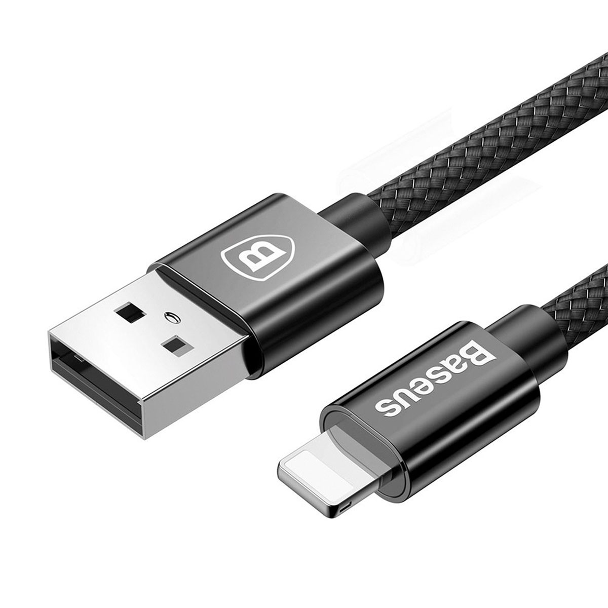 BASEUS TZXLD-A01 автомобильное зарядное устройство 3.4А, 2xUSB, с кабелем в комплекте APPLE Lightning 8-pin, цвет черный.