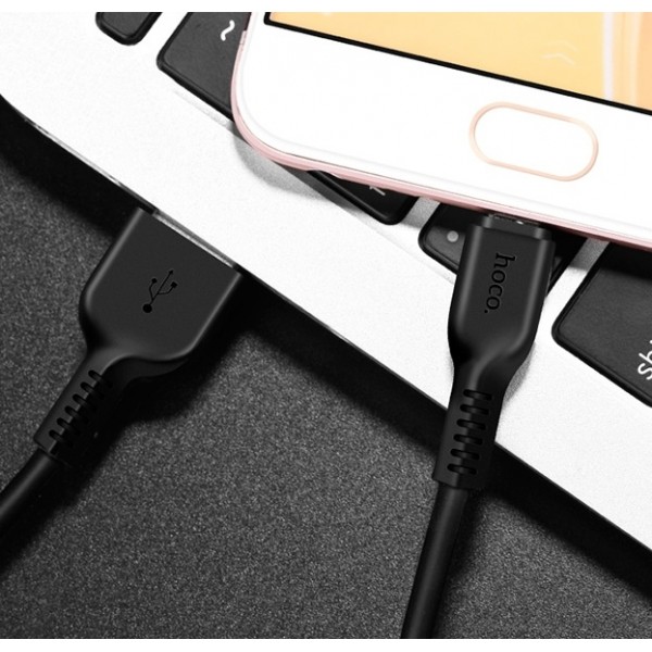 Кабель HOCO X13 Easy APPLE Lightning 8 pin, 2А, длина 1 метр, цвет черный