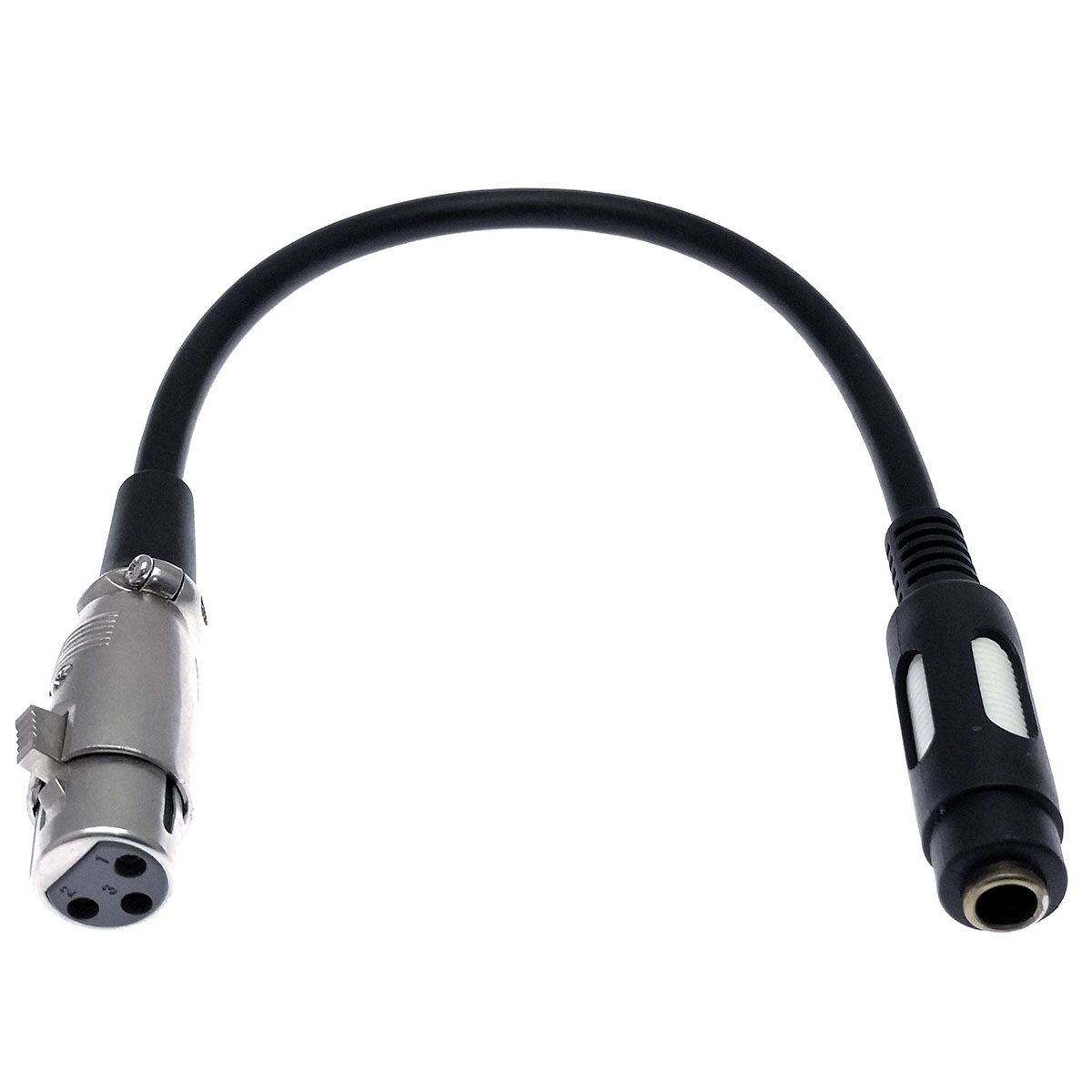 Переходник XLR гнездо - 6.3 mono гнездо, длина 0.3 метра, цвет черный