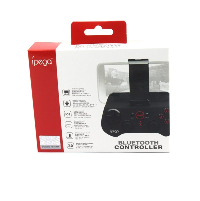 Геймпад iPEGA (PG-9017S) беспроводное подключение Android, iOS для игр на смартфоне, цвет черный.