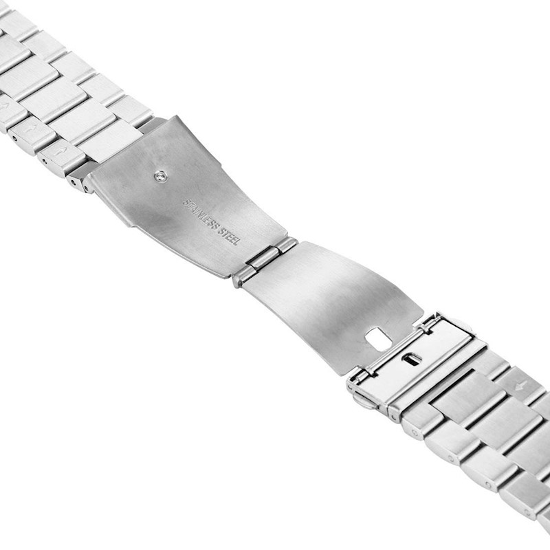 Ремешок для Apple Watch нержавеющая сталь 38-40 mm, застежка "Бабочка", цвет серебристый