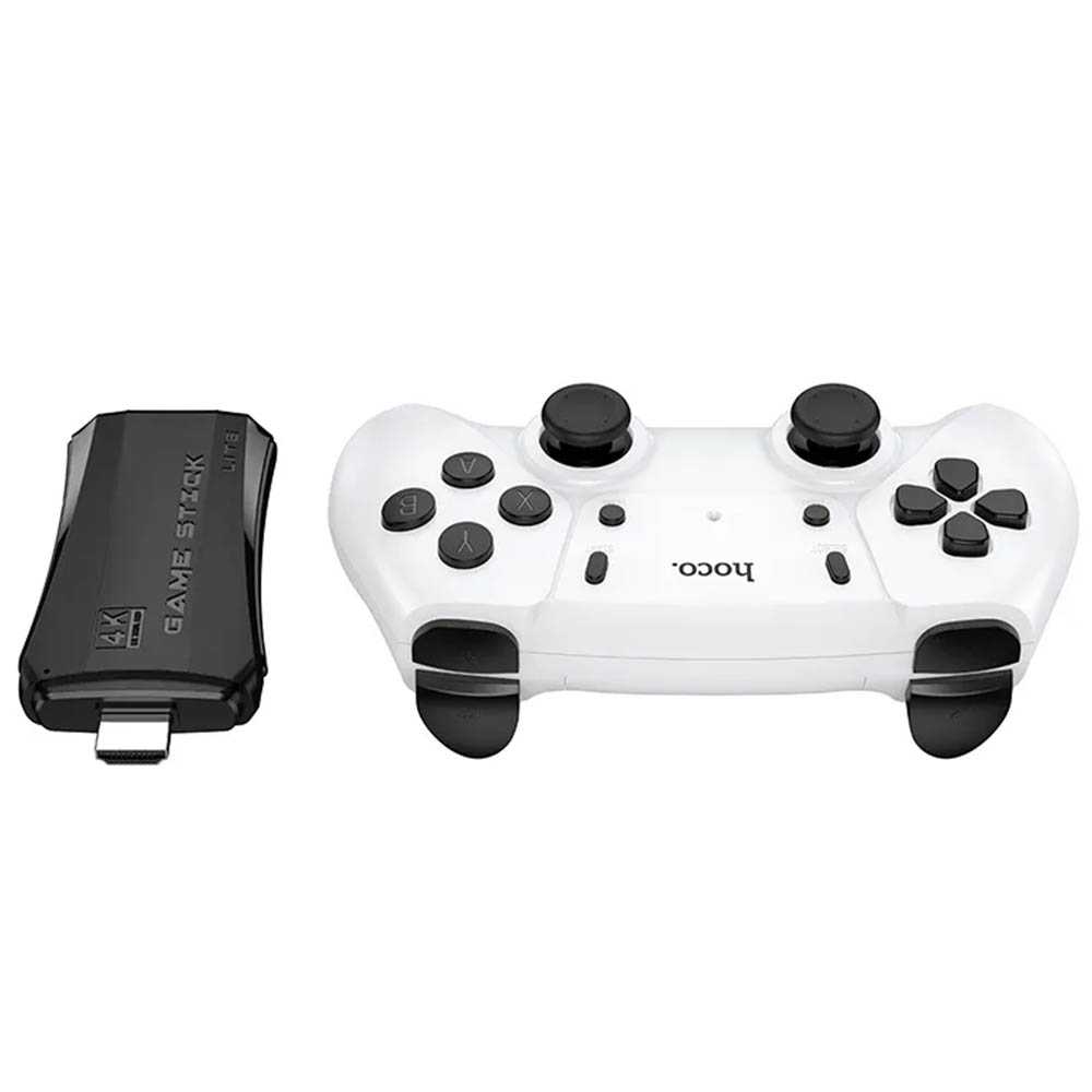 Игровая приставка HOCO GA31, более 5000 игр, 2 беспроводных геймпада (джостик), цвет белый