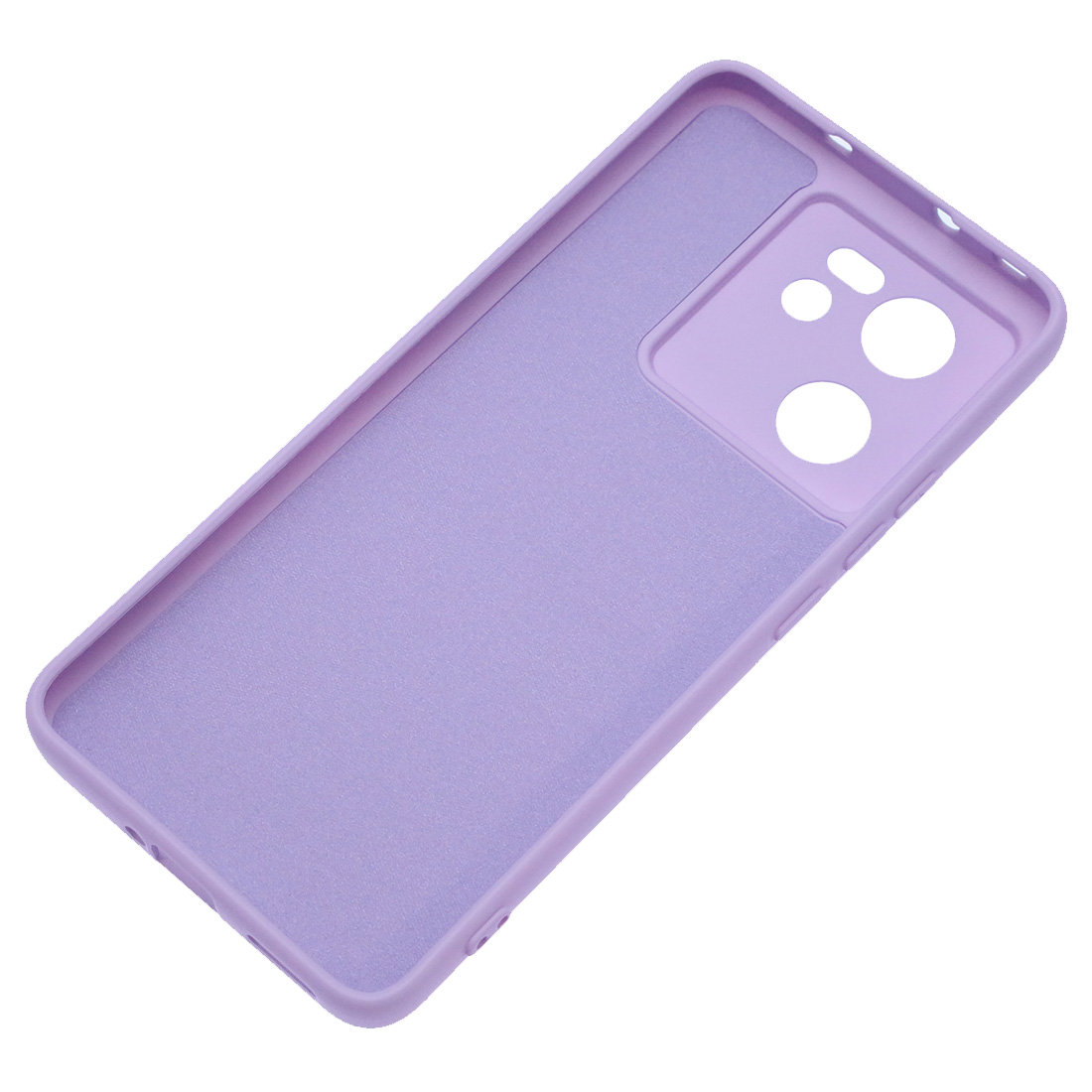 Чехол накладка Silicon Cover для XIAOMI 13T, XIAOMI 13T Pro, защита камеры, силикон, бархат, цвет сиреневый