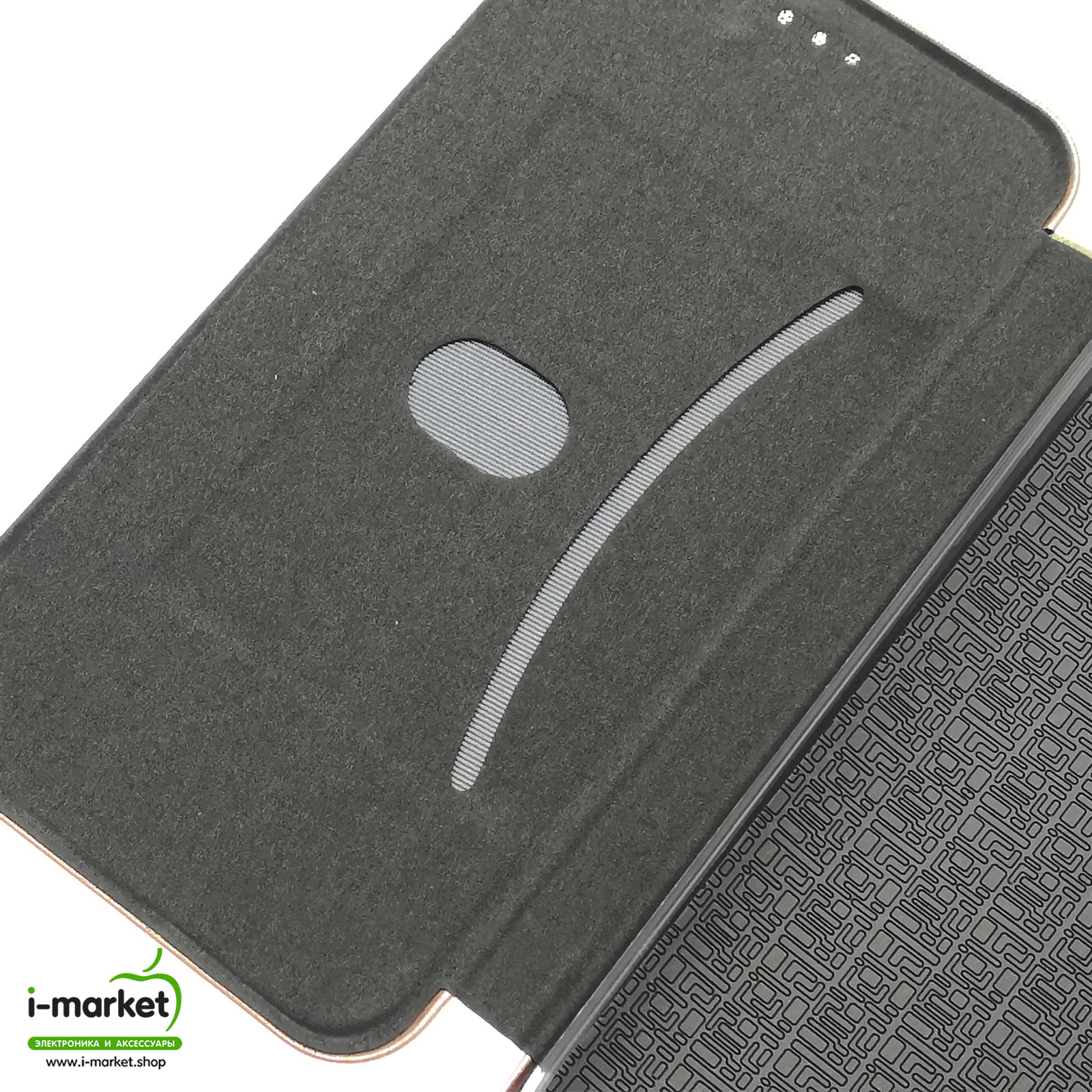 Чехол книжка STYLISH для HUAWEI P40 Lite, Nova 6 SE, Nova 7i, экокожа, визитница, цвет розовое золото.