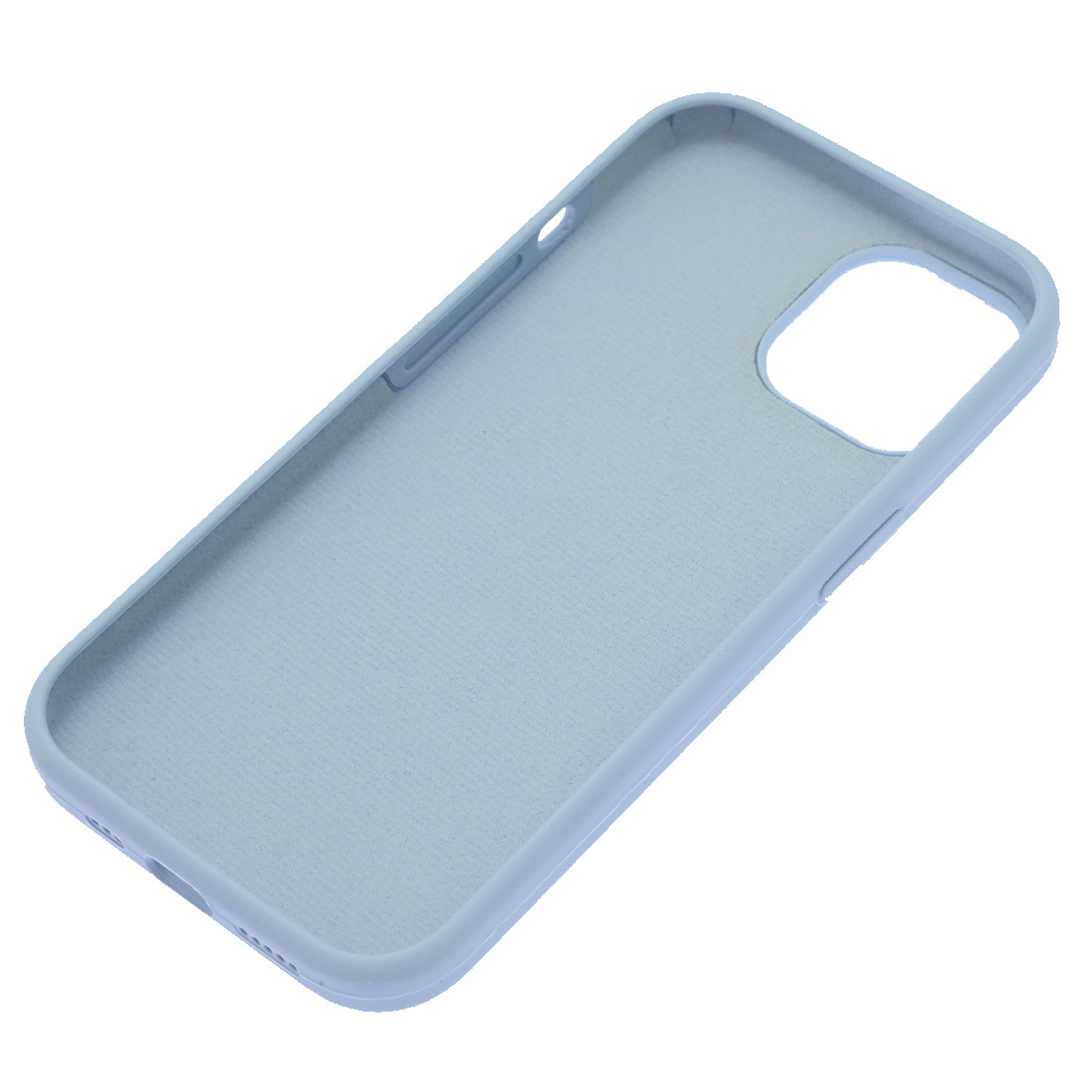 Чехол накладка Silicon Case для APPLE iPhone 15 (6.1"), силикон, бархат, цвет васильковый
