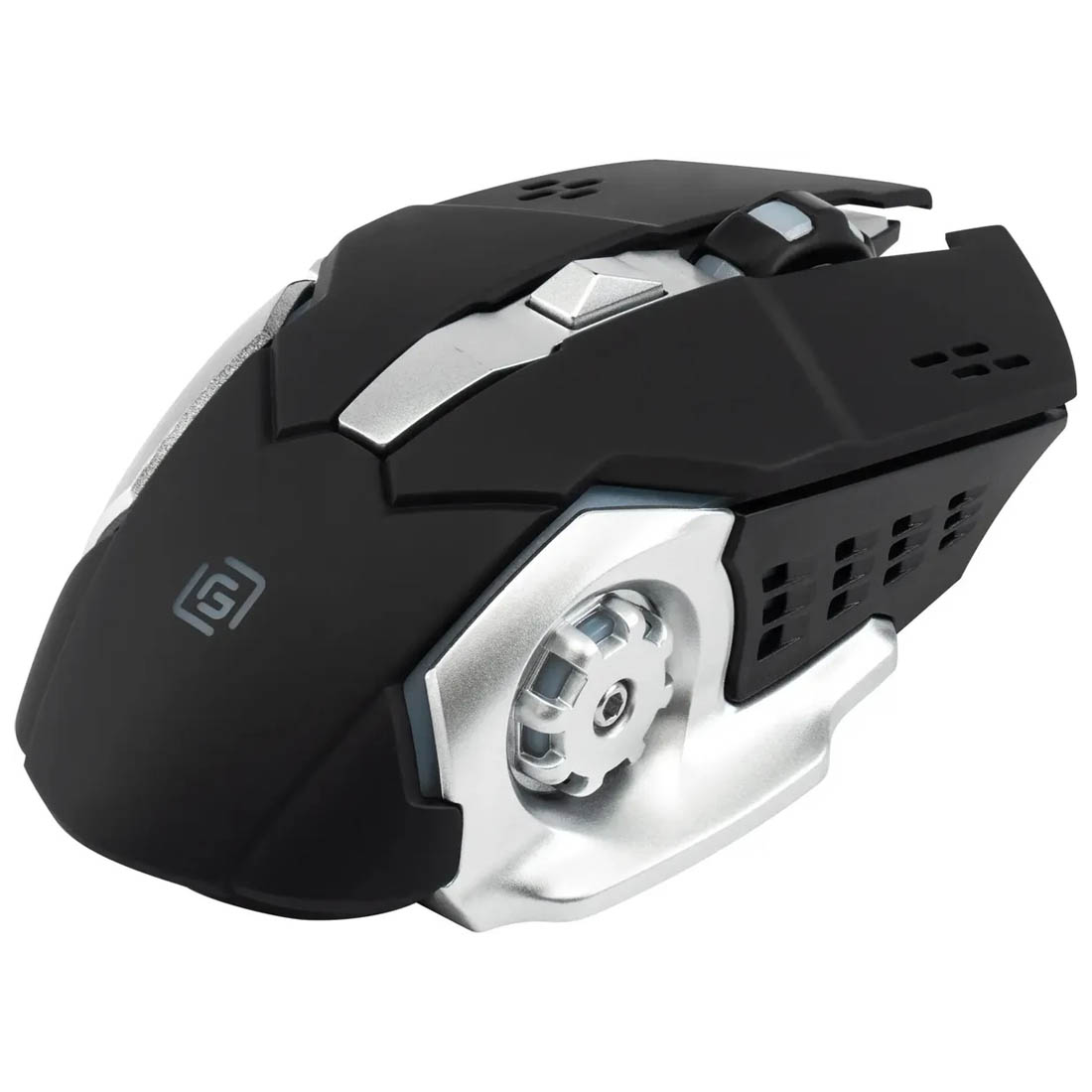 Мышь беспроводная OKLICK (ОКЛИК) 770GW, игровая, оптическая, 3600 DPI, RGB подсветка, аккумулятор, цвет черно белый