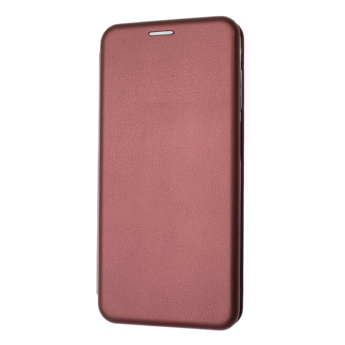 Чехол книжка STYLISH для SAMSUNG Galaxy A12 (SM-A125), M12 (SM-M127F), экокожа, визитница, цвет бордовый