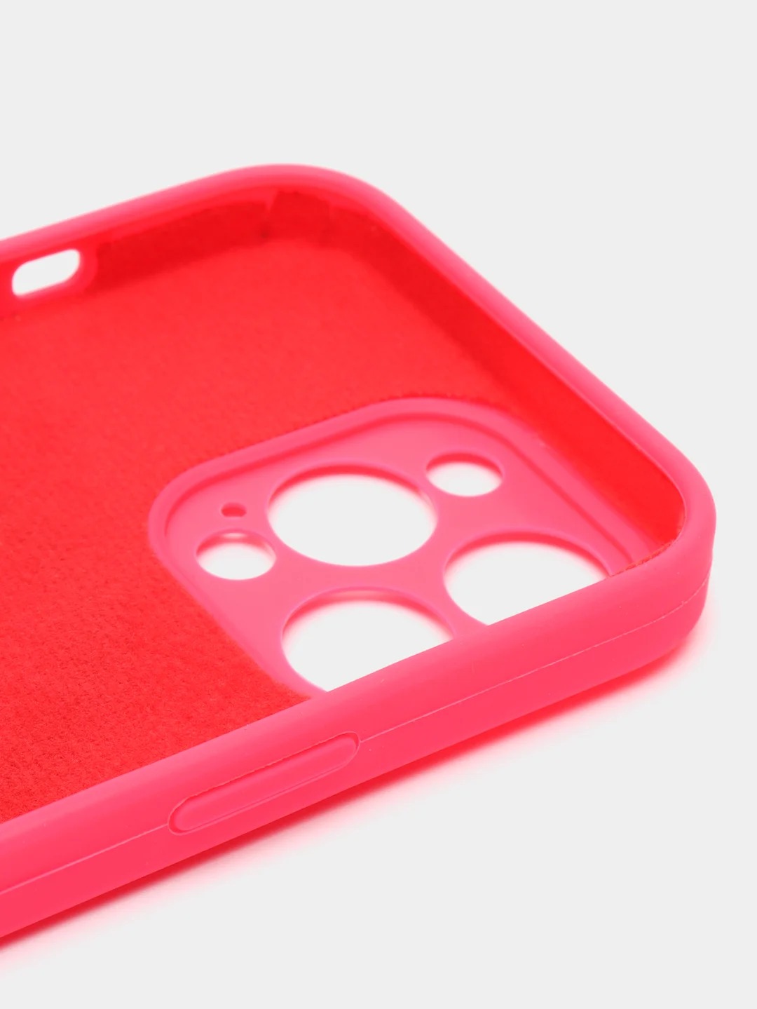 Чехол накладка Silicone Case для APPLE iPhone 13 Pro Max, с поддержкой MagSafe, защита камеры, силикон, бархат, цвет пурпурный