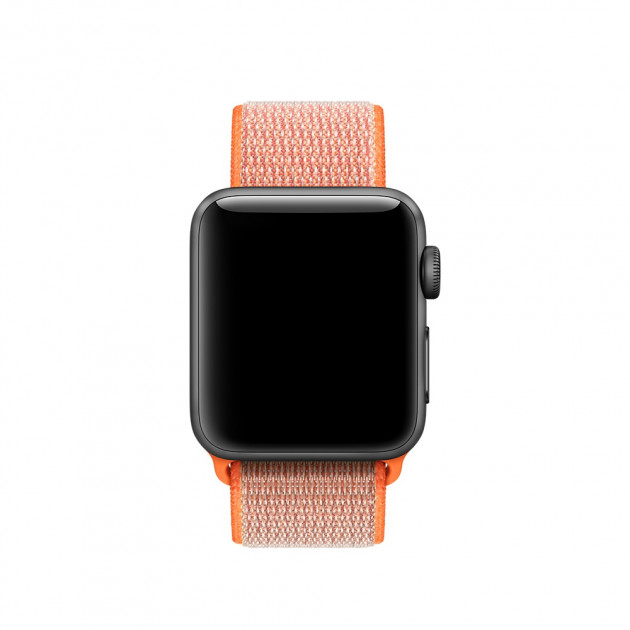Ремешок для часов Apple Watch (38-40 мм), нейлон, цвет оранжевый