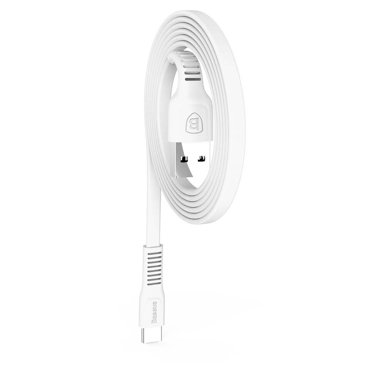 Кабель BASEUS Tough Series USB Type C, 2A, длина 1 метр, цвет белый
