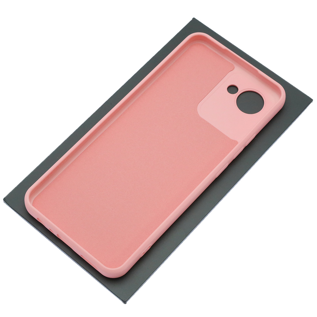 Чехол накладка Silicon Cover для Realme C30, Realme C30S, Realme Narzo 50i Prime, силикон, бархат, цвет розовый