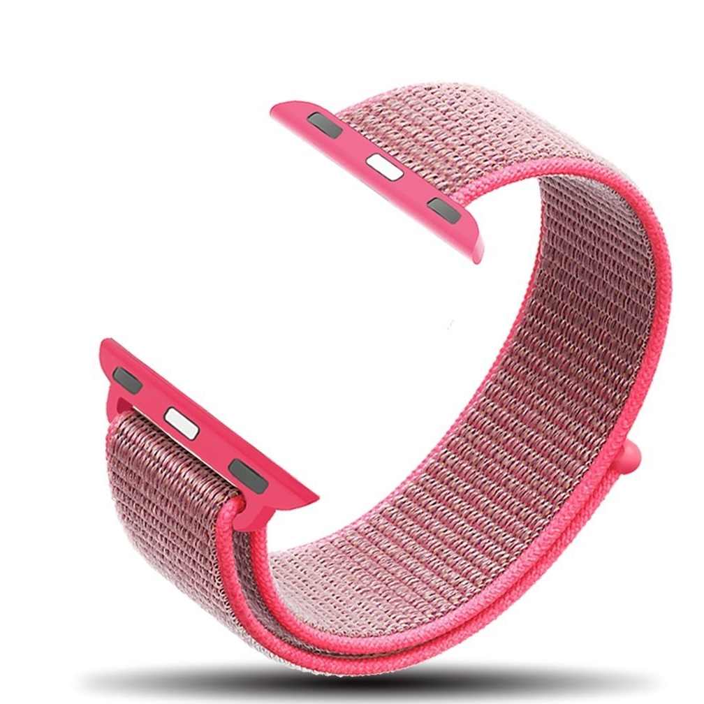 Ремешок для часов Apple Watch (38-40 мм), нейлон, цвет розовый