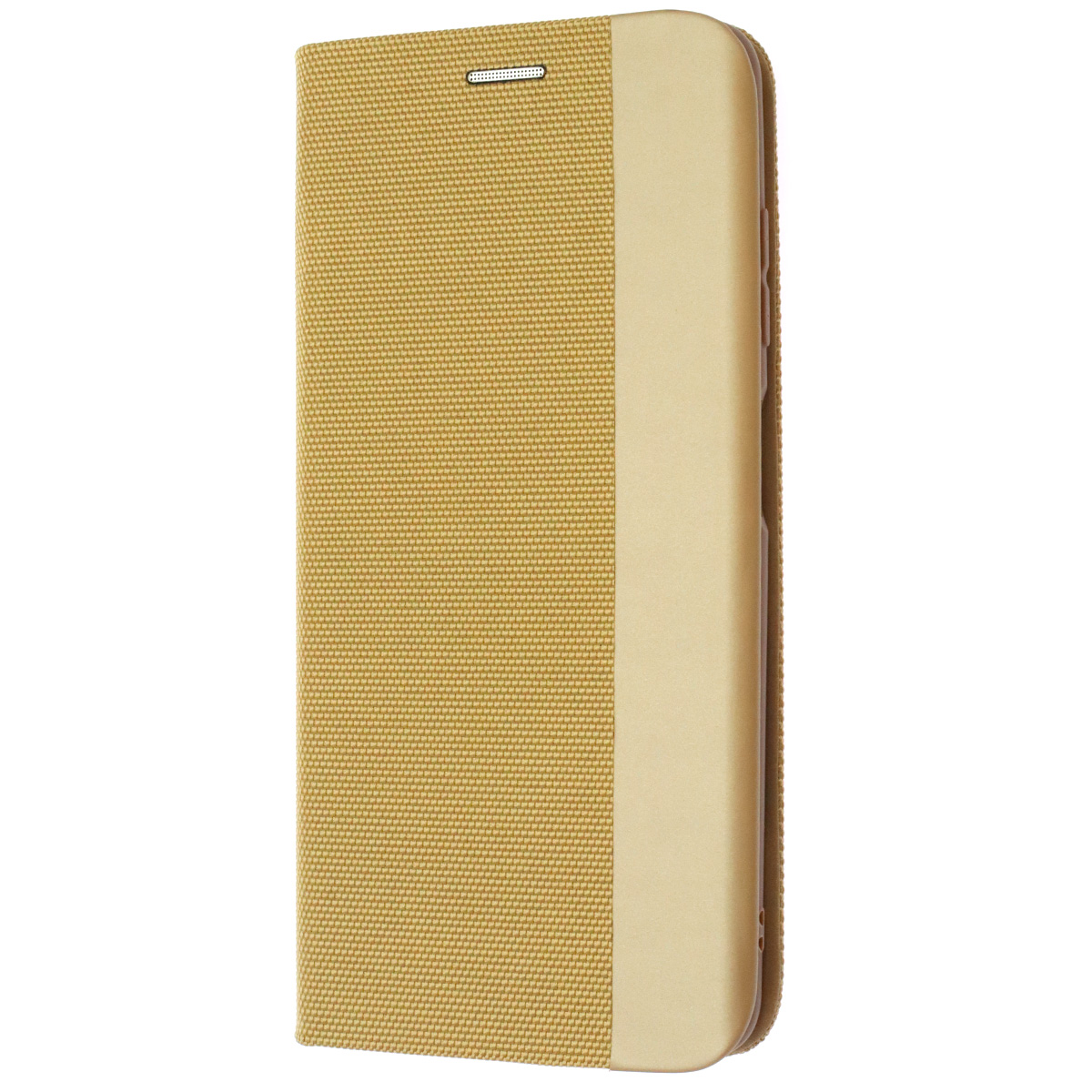 Чехол книжка MESH для XIAOMI POCO X3, POCO X3 Pro, текстиль, силикон, бархат, визитница, цвет золотистый