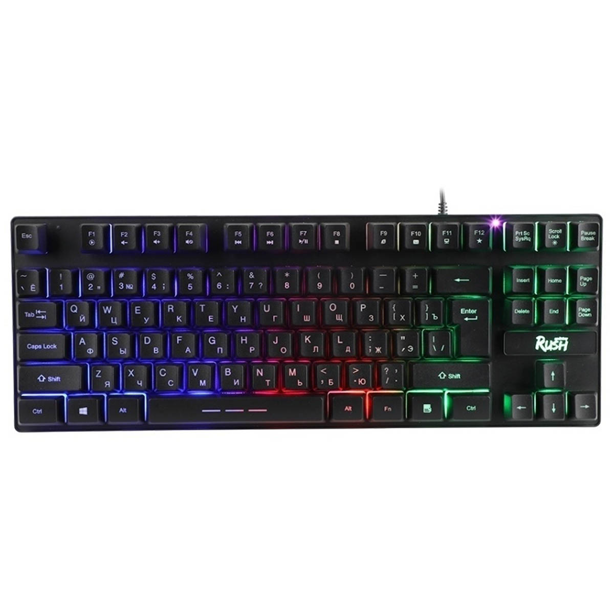 Игровой набор мышь, клавиатура, SMARTBUY Rush Comrade, USB, с подсветкой, цвет черный (распродажа -30%)