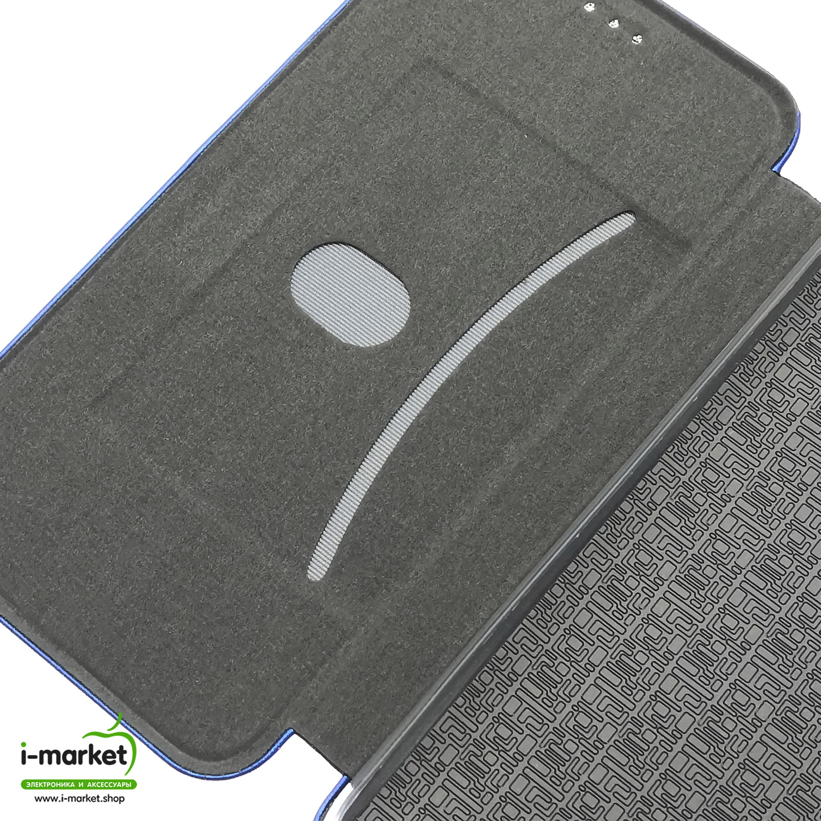 Чехол книжка STYLISH для SAMSUNG Galaxy M51 (SM-M515), экокожа, визитница, цвет синий