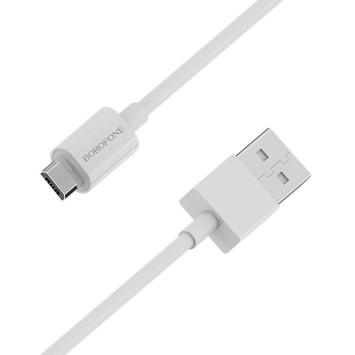 Кабель BOROFONE BX22 Bloom Micro USB, 2.4А, длина 1 метр, силикон, цвет белый