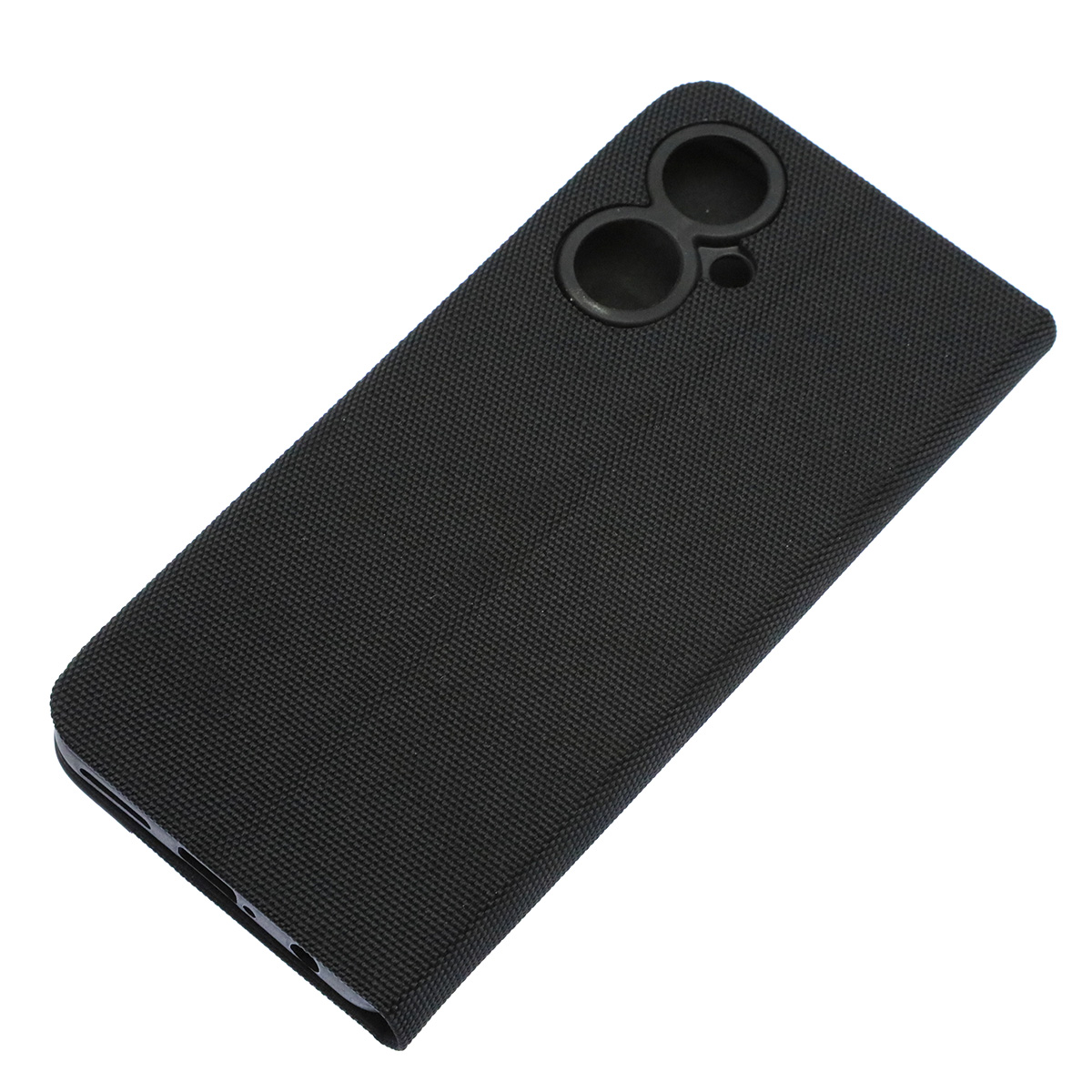 Чехол книжка MESH для TECNO Camon 19, Camon 19 Pro, текстиль, силикон, бархат, визитница, цвет черный