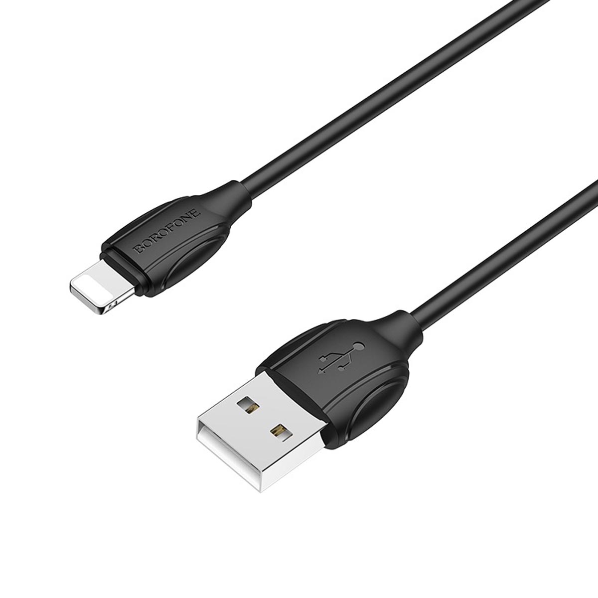 Кабель BOROFONE BX19 Benefit Lightning 8 pin, 1.3A, длина 1 метр, силикон, цвет черный