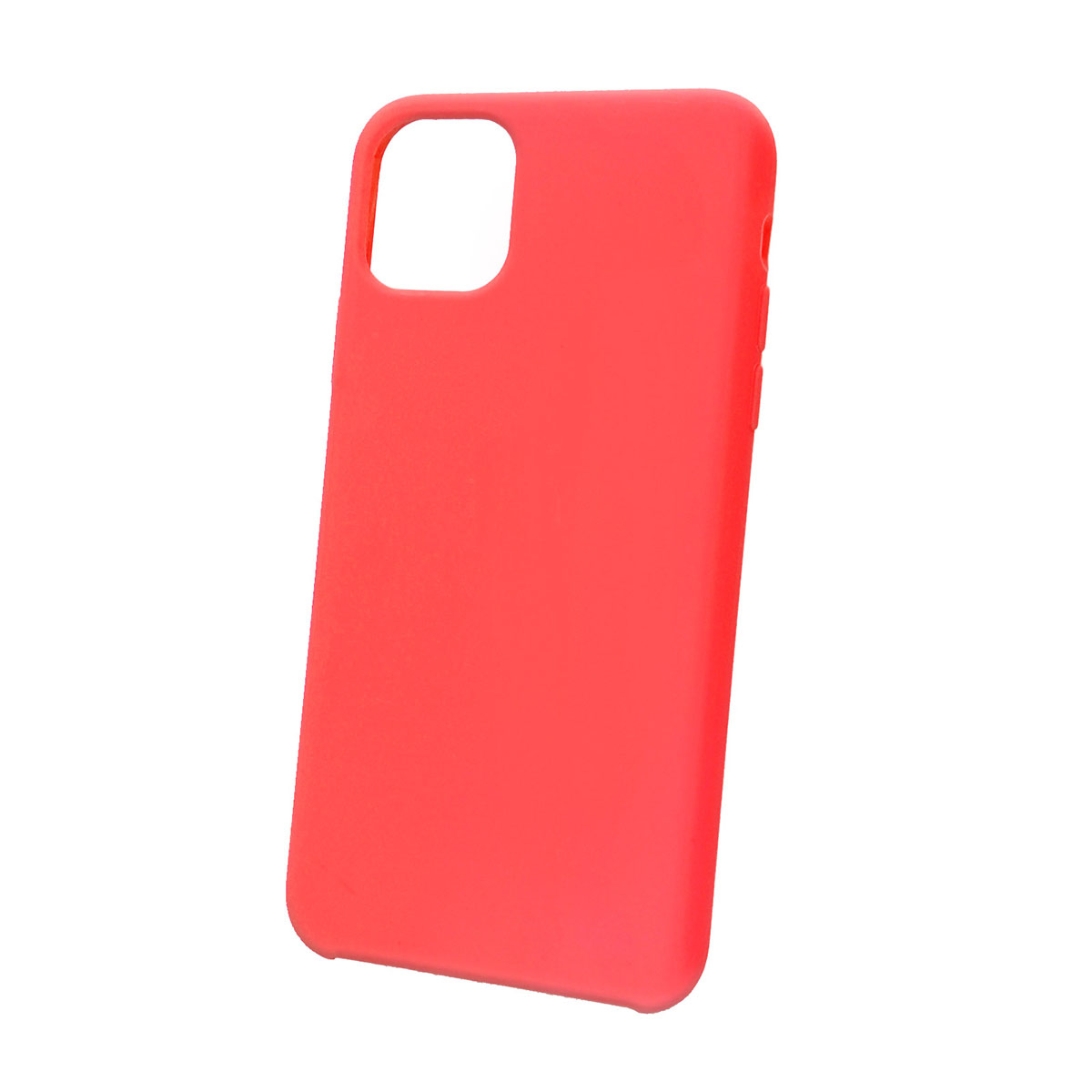 Чехол накладка Silicon Case для APPLE iPhone 11 Pro MAX, силикон, бархат, цвет ярко розовый.