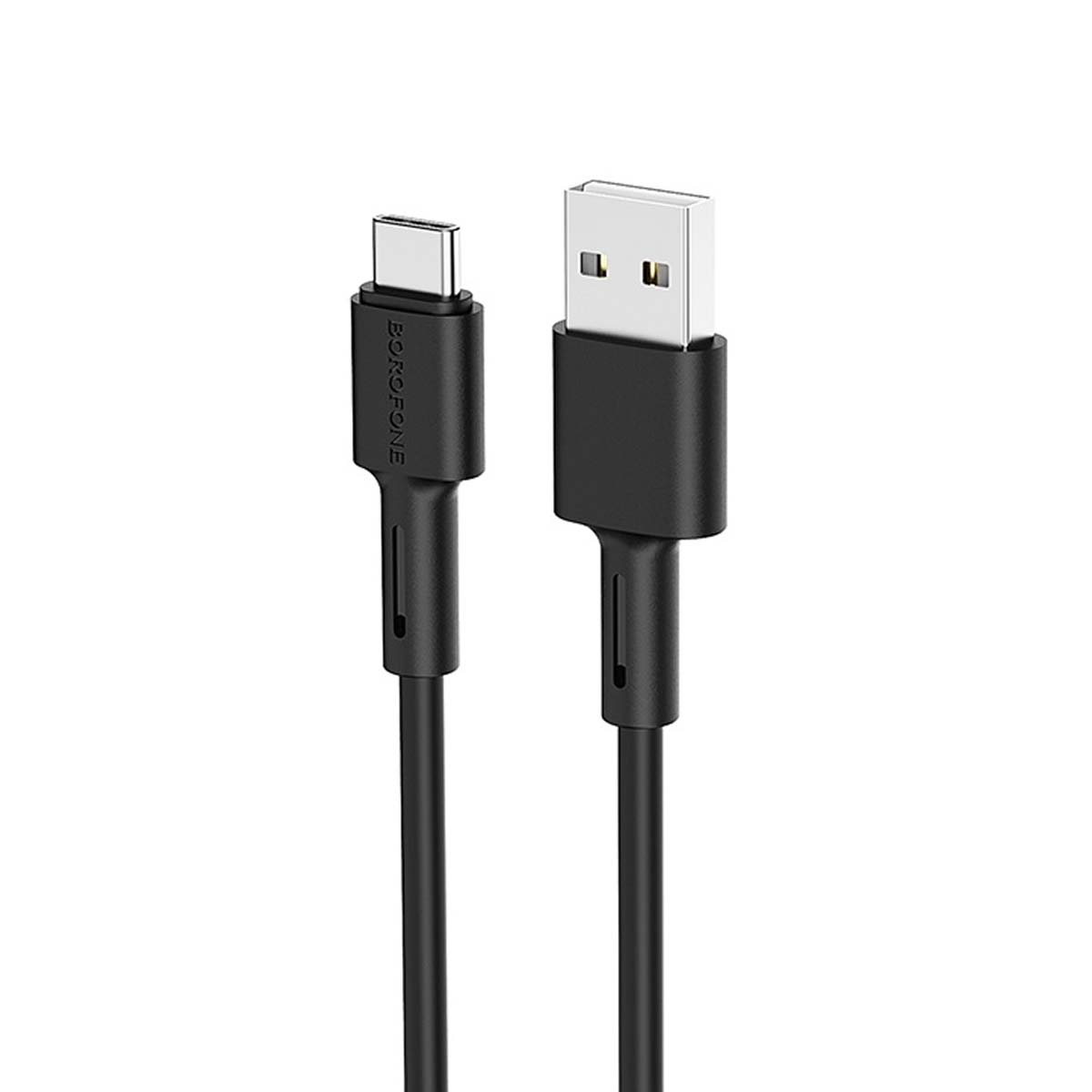 Кабель BOROFONE BX31 Soft Silicone USB Type C, длина 1 метр, цвет черный