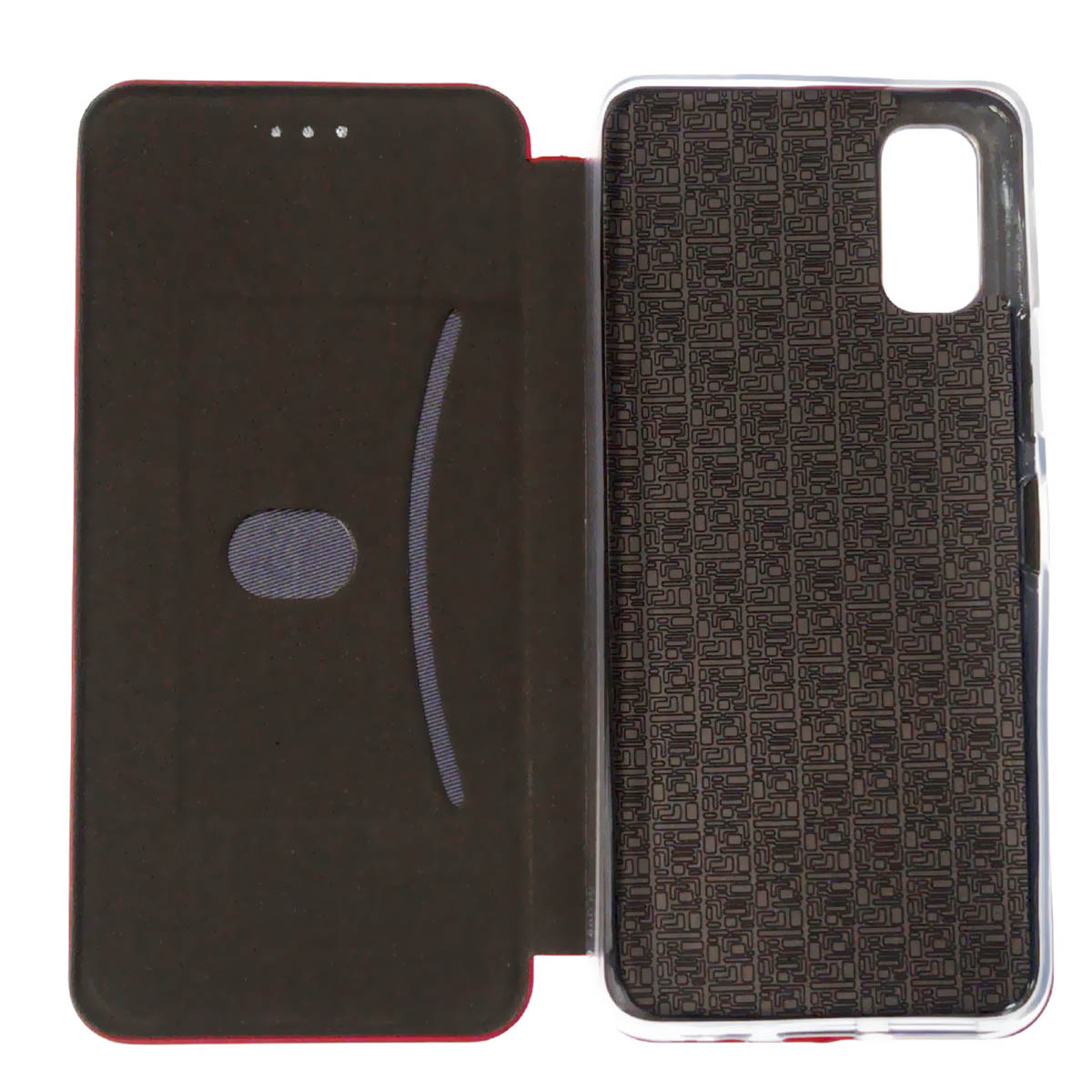 Чехол книжка STYLISH для TECNO Spark 8P, экокожа, визитница, цвет красный