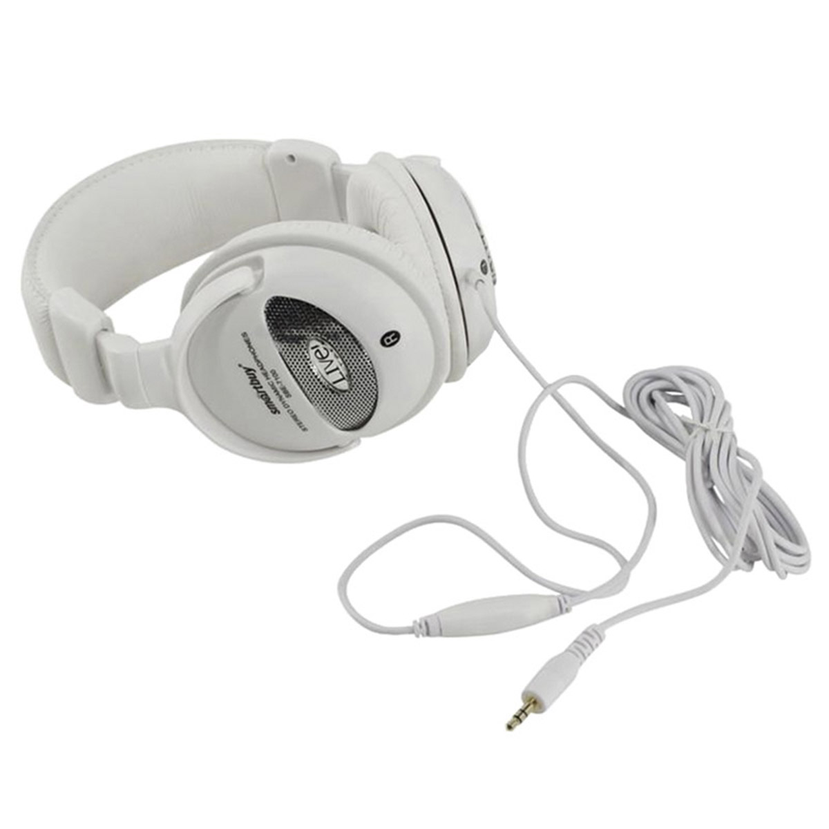 Наушники проводные полноразмерные, SMARTBUY LIVE SBE-7100, цвет белый (распродажа -70%)