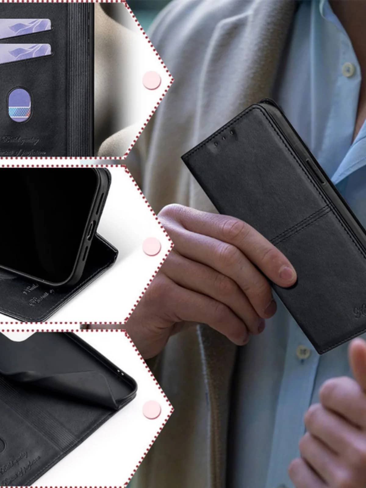 Чехол книжка elitcase для SAMSUNG Galaxy A07, защита камеры, цвет черный