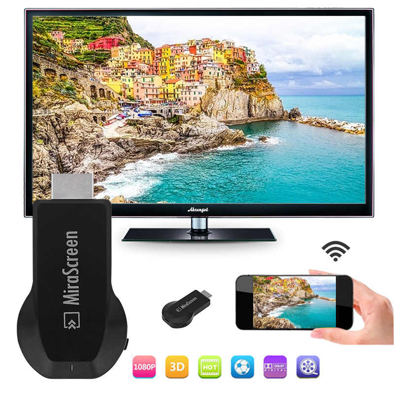 Переходник, адаптер Mirascreen MX Dongle Wi-Fi Display Adapter 1080p HDMI, цвет черный