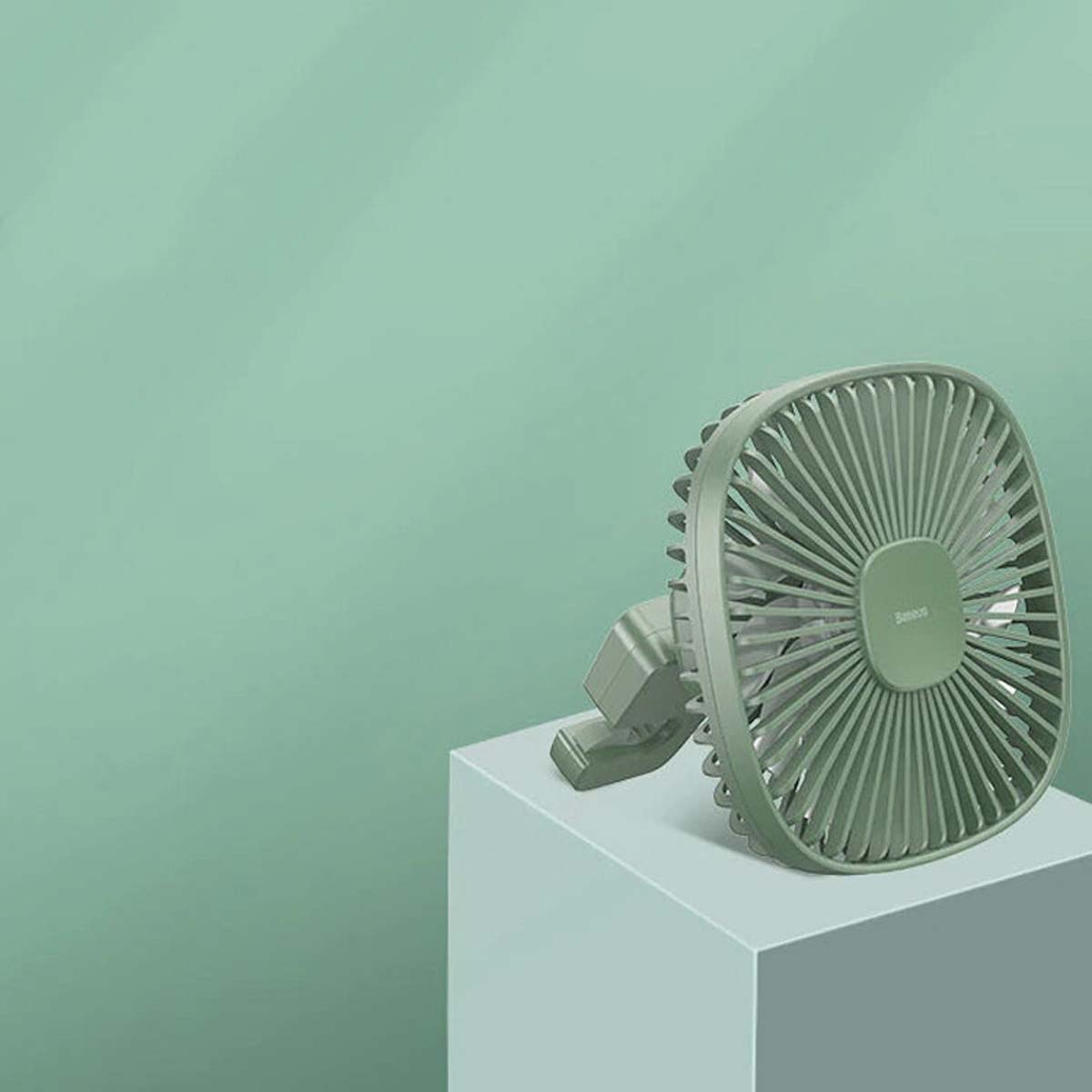 Вентилятор BASEUS Natural Wind, цвет серо зеленый (распродажа -30%)