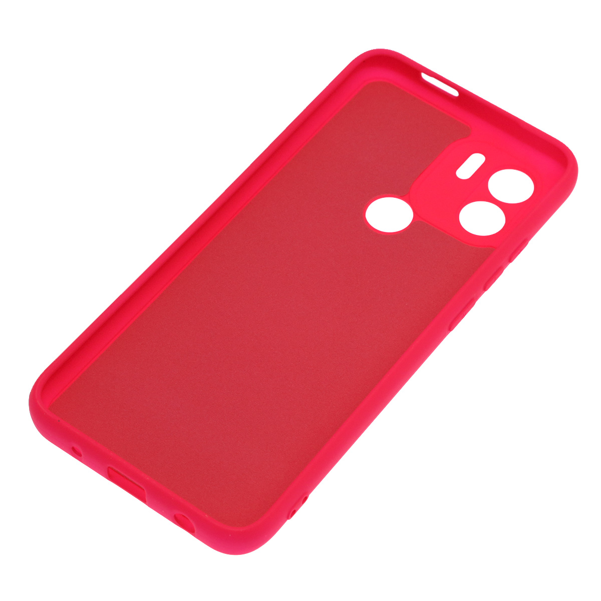 Чехол накладка NANO для Redmi A1 Plus, Redmi A2 Plus, POCO C51, силикон, бархат, цвет фуксия