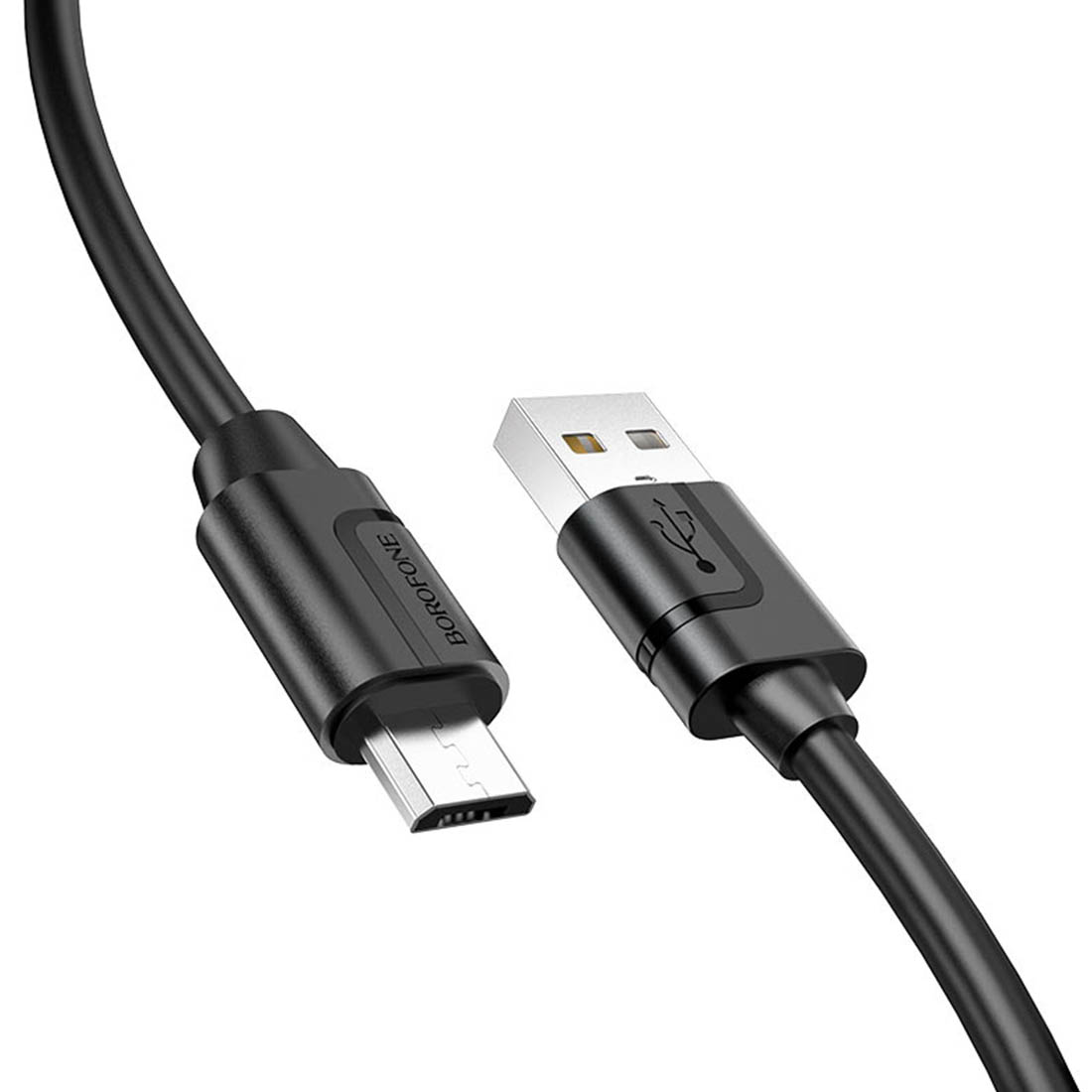 Кабель BOROFONE BX55 Harmony Micro USB, 2.4A, длина 1 метр, цвет черный