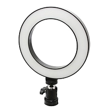 Кольцевая селфи лампа Expresstechno L16-1, диаметр 16 см, питания от USB 5V-1A, 3 режима света, регулировка яркости, без штатива
