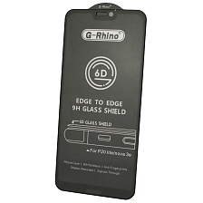 Защитное стекло 6D G-Rhino для HUAWEI P20 Lite, Nova 3e, цвет окантовки черный
