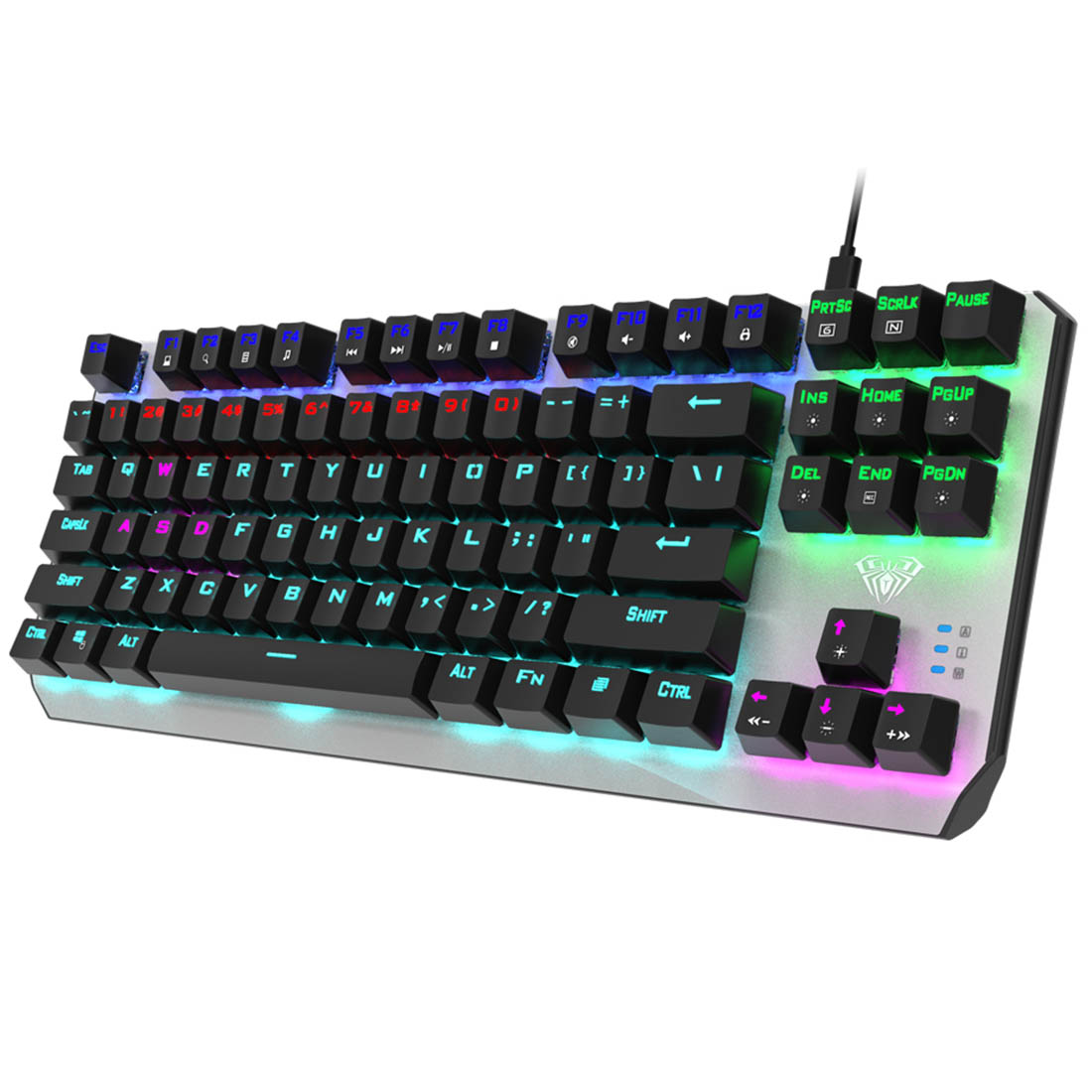 Игровая клавиатура AULA F2067, механическая, проводная, подсветка, цвет черно серый (распродажа -30%) Игровая клавиатура AULA F2067, механическая, проводная, подсветка, цвет черно серый (распродажа -30%)