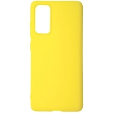 Чехол накладка GPS для SAMSUNG Galaxy S20FE (SM-G780), силикон, матовый, цвет желтый