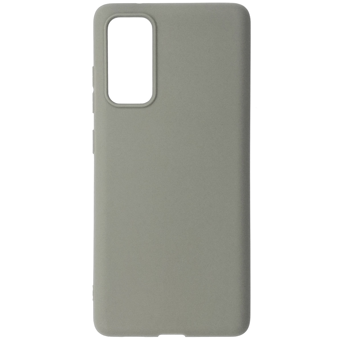Чехол накладка GPS для SAMSUNG Galaxy S20FE (SM-G780), силикон, матовый, цвет светло серый