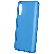 Чехол накладка Clear Case для SAMSUNG Galaxy A50 (SM-A505), A30s (SM-A307), A50s (SM-A507), силикон, прозрачно синий