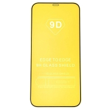 Защитное стекло 9D для APPLE iPhone 12 Pro Max (6.7"), цвет окантовки черный
