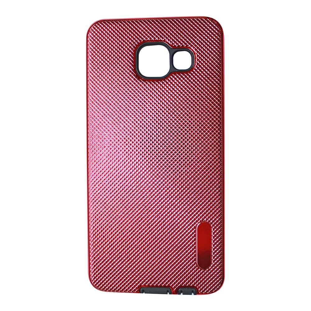 Накладка силиконовая для SAMSUNG Galaxy A3 (2016) SM-A310 бронированная красная.