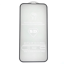 Защитное стекло 5D для APPLE iPhone 13 (6.1"), iPhone 13 Pro (6.1"), iPhone 14 (6.1"), цвет окантовки черный