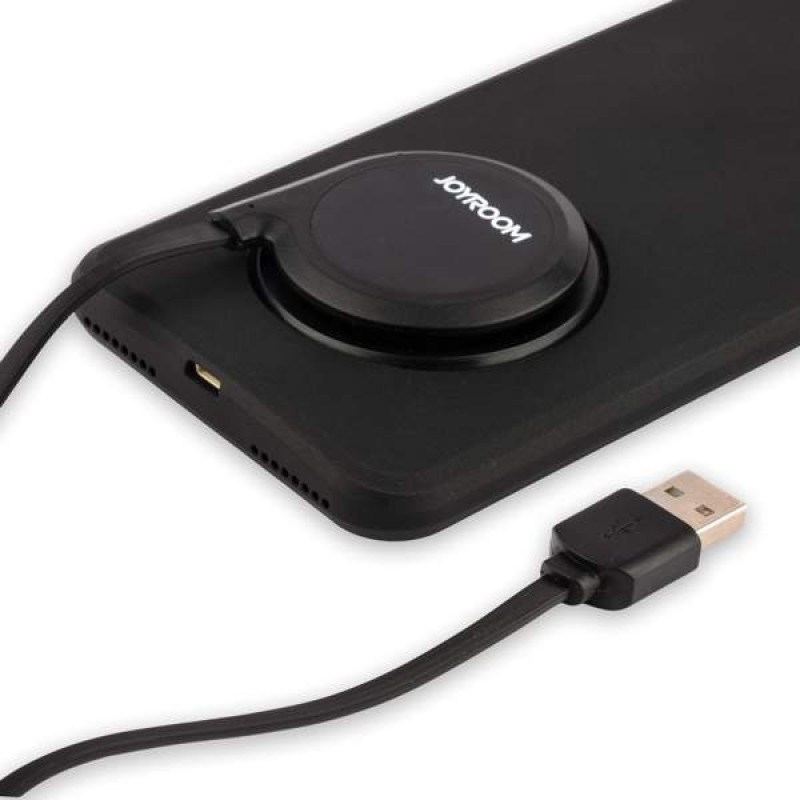 Joyroom комплект (АЗУ,чехол-зарядка,беспровод.зарядка) для iPhone 6-plus цвет:черный (уценка)