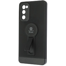 Чехол накладка iFace для SAMSUNG Galaxy S20 FE (SM-G780), силикон, защита камеры, выдвижная подставка, цвет черный